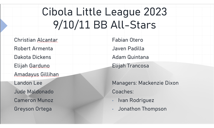 9/10/11 BB All-Star