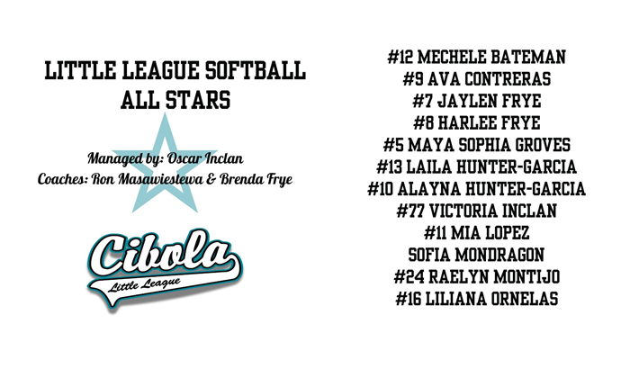 Congratulations to our All Star Teams!